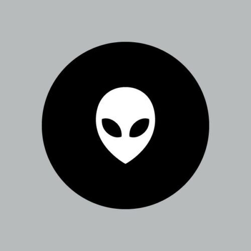 Alien head cover - alien, logo