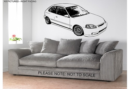 Honda ek9 auto adesivo - auto,