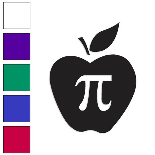 Apple nerd humor - pi, adesivo