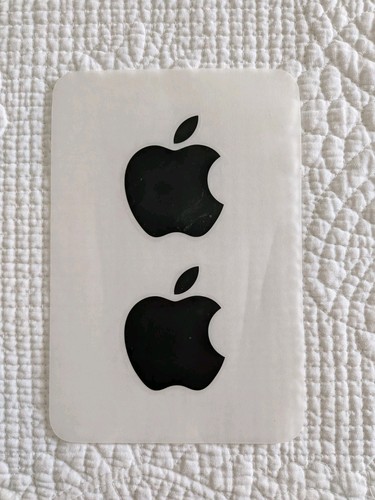 Adesivo logo apple oem - adesivo, nero