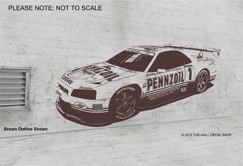 Adesivo skyline r34 - skyline,
