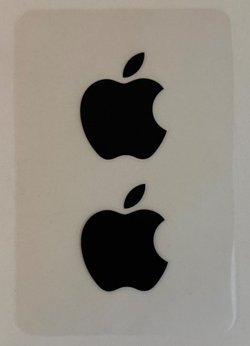 Adesivo logo apple nero - adesivo,